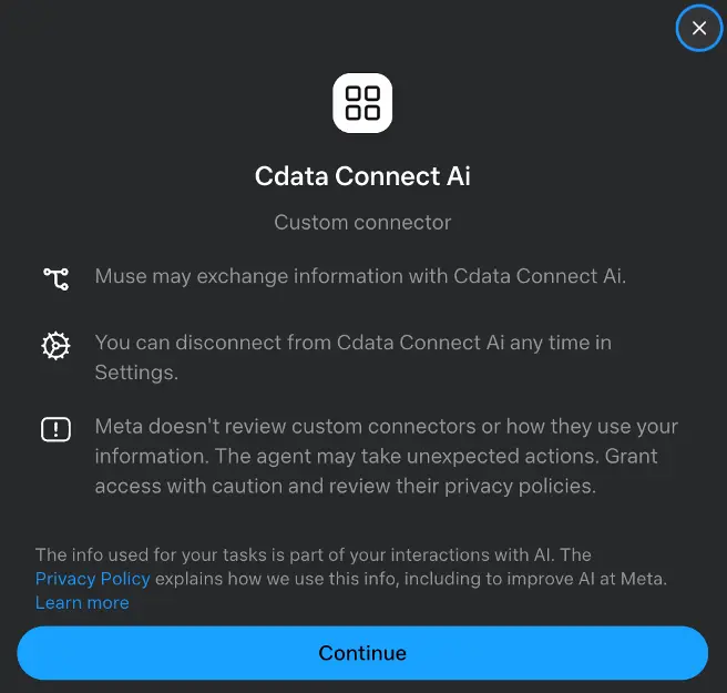 Muse custom connector