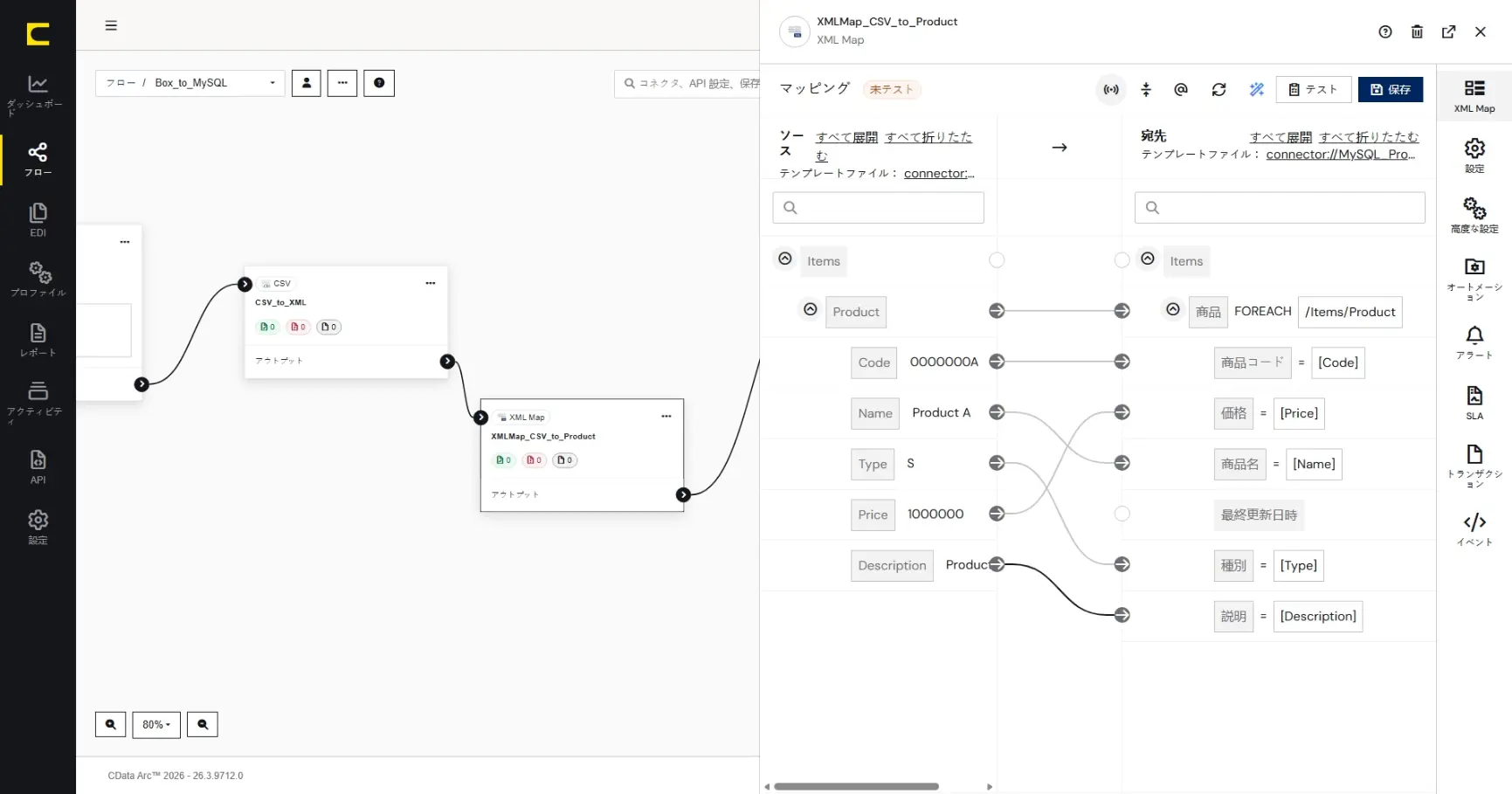 CData Arc ハンズオンテキスト(シナリオ2-2)