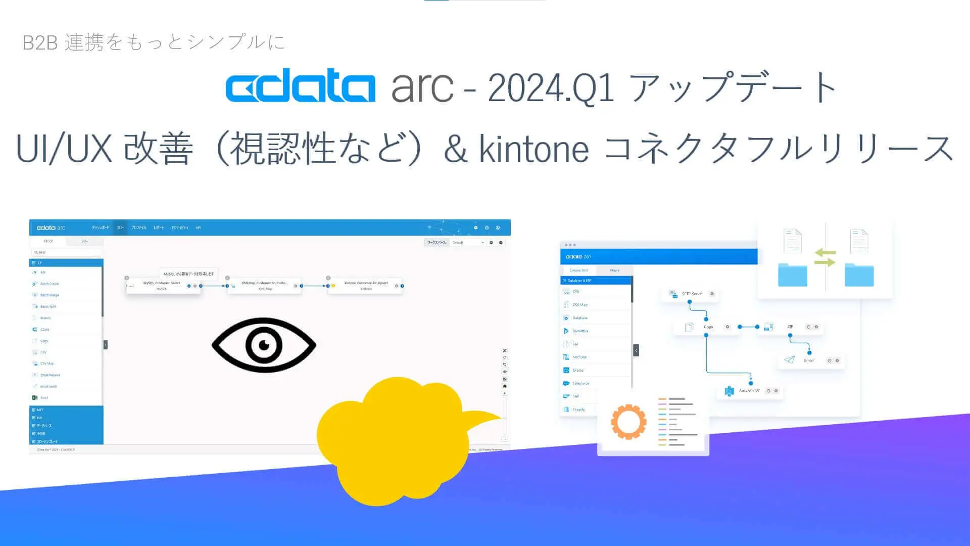UI/UX 改善(視認性など)& kintone コネクタフルリリース