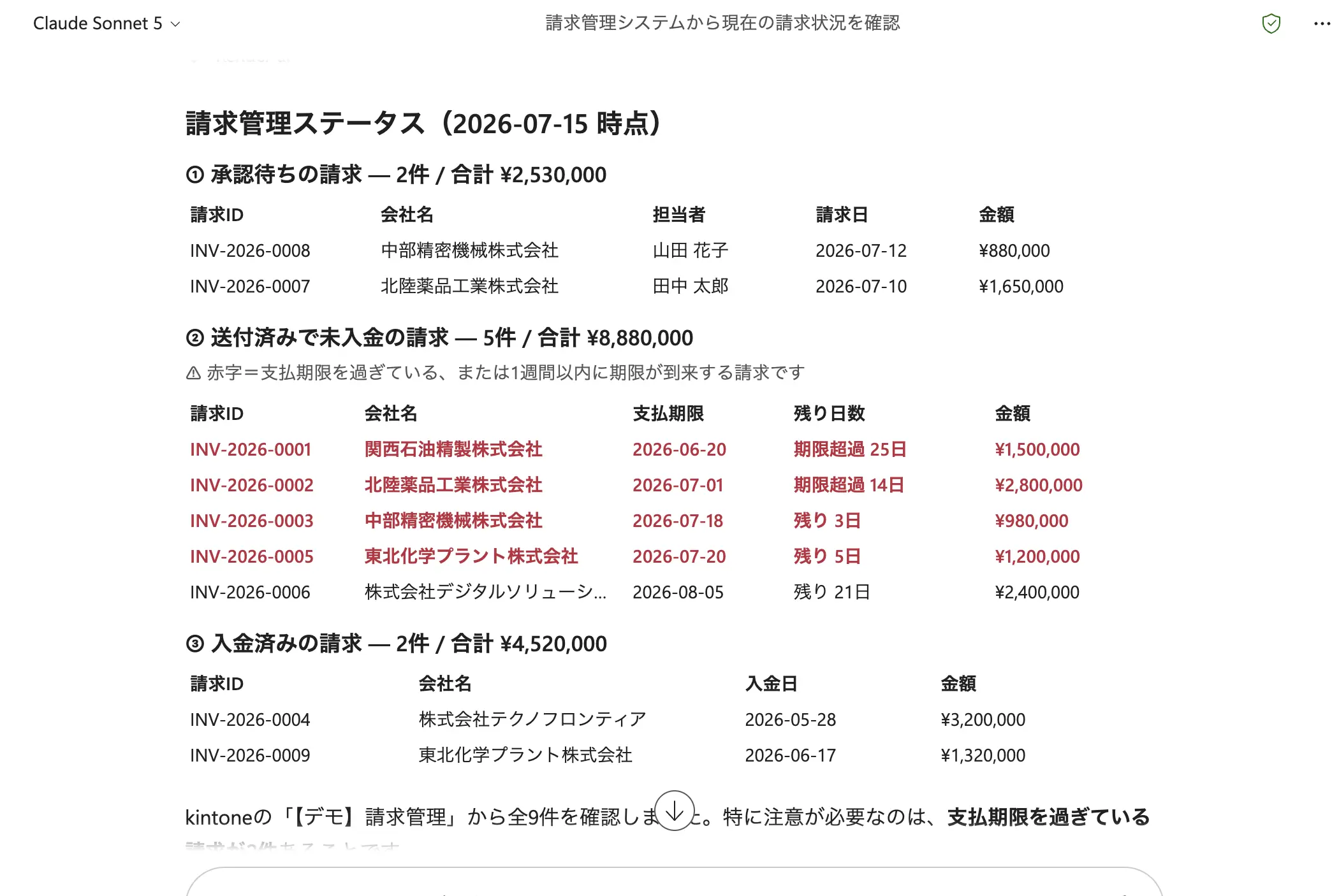 未入金の請求書をゼロにする:Copilot Cowork × kintone 請求・入金管理活用シナリオ