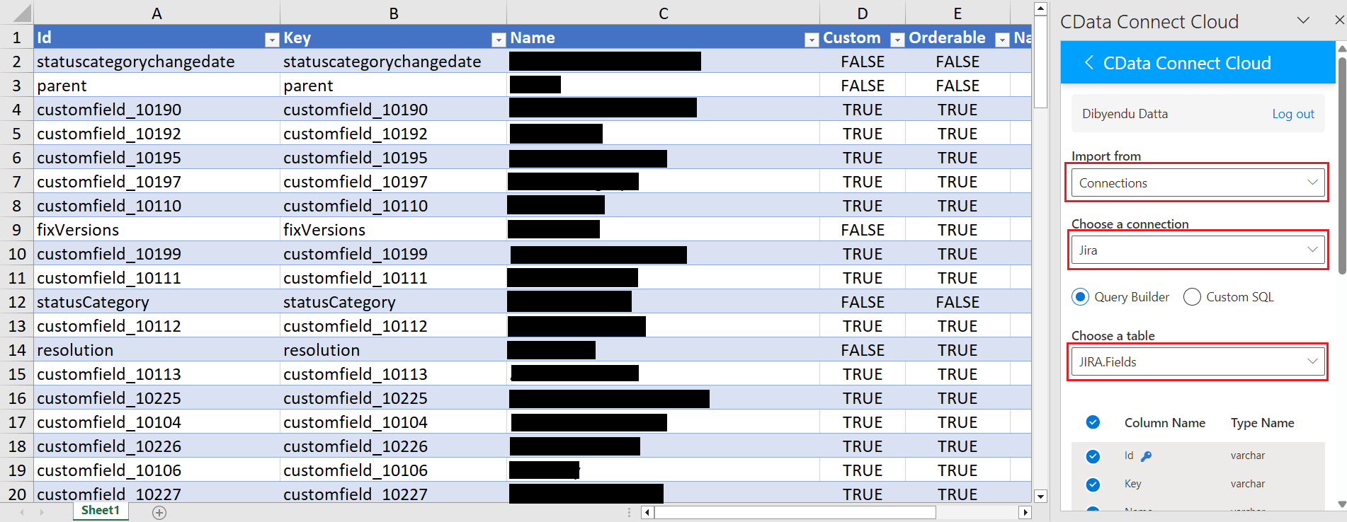 Jira Export to Excel